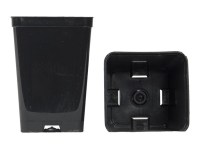 Vasi quadrati colore nero 7x7x10 cm (n.1500 pezzi), ditta Arca