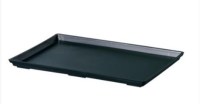 Sottovaso Giapponese in plastica a bordo diritto per bonsai 31x21x1,3 cm - D10