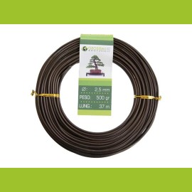 Coppered aluminum wire (aluminum-coppered) Geotools 2,5 mm for bonsai, 500 gr, 37 m