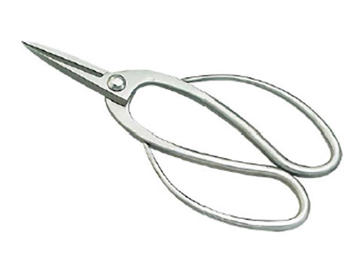 Short stainless steel scissors for bonsai roots, 195 mm (RS-195-1 / P)