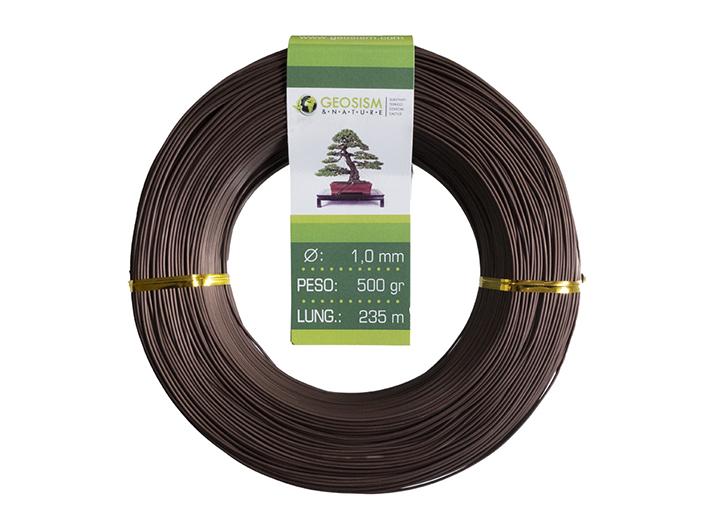 Coppered aluminum wire (aluminum-coppered) Geotools 1.0 mm for bonsai, 500 gr, 235 m