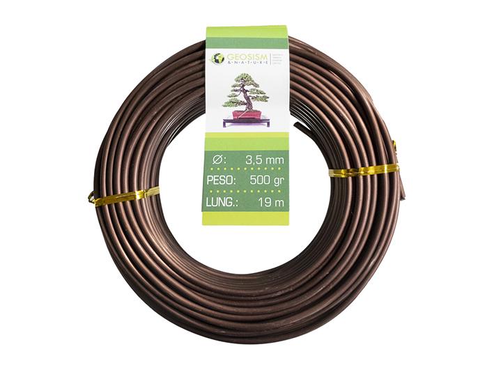 Coppered aluminum wire (aluminum-coppered) Geotools 3,5 mm for bonsai, 500 gr, 19 m