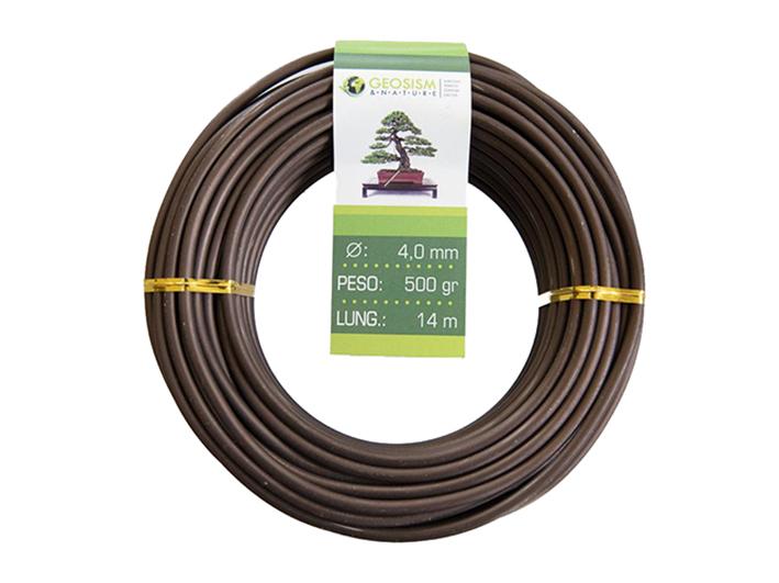 Coppered aluminum wire (aluminum-coppered) Geotools 4.0 mm for bonsai, 500 gr, 14 m