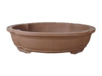 Vaso per bonsai ovale (forma mokko) in gres 107x86x25 cm - GL113a