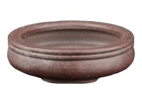 Vaso per bonsai rotondo in gres 7x7x2 cm - B113f