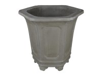 Vaso per bonsai esagonale (stile a cascata) in gres 50x50x41 cm - GL115a