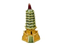 Statuina da compagnia per bonsai, pagoda 3,5x3,5x7 cm - CD-4B