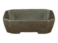 Vaso per bonsai rettangolare in gres argentato 15x12x3,5 cm - ZL314