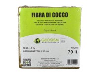 Fibra di cocco in mattonella Geosism, <0,5 mm (c.ca 5 kg - 70 lt)