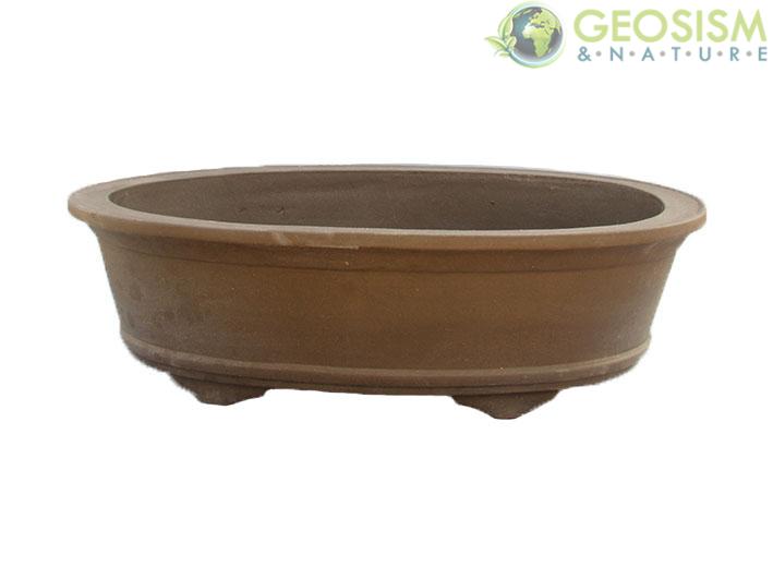 Pots: Stoneware oval bonsai pot 43x30x10 cm - GL27b
