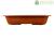 Vaso Cinese rettangolare in plastica marrone per bonsai 49,5x34x10 cm - H398C