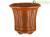 Vaso per bonsai rotondo (forma a fior di loto e a cascata) in gres 42x42x36,5 cm - 2354c