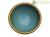 Vasca rotonda in gres smaltato per giardino Zen (Mizubachi) 91x91x49,5 cm - JT002b