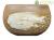 Vaso per bonsai Giapponese Morrisan rotondo in gres sabbiato 7,5x7,5x5 cm - B06-20