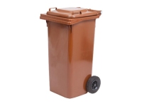 120 lt brown wheeled bin, 550x550xh940