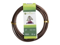 Coppered aluminum wire (aluminum-coppered) Geotools 3.0 mm for bonsai, 80 gr