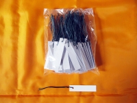 Cartellini, etichette in PVC con filo 80x18x0,04 mm (F8) (100 pezzi)