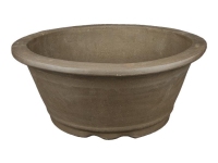 Round stoneware bonsai pot 26.5x26.5x10.5 cm - 2924c
