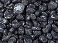 Pebbles, garden stones, Ebony Black 7-15 mm (1200 kg)