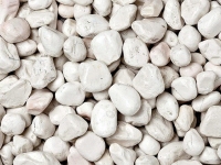 Pebbles, garden stones, Bianco Verona 40-60 mm (40 bags of 25 kg)