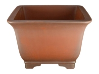 Square stoneware pot for bonsai 33,5x33,5x22,5 cm - B134