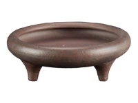 Runder Steinzeugtopf für Bonsai 11,5x11,5x2,5 cm - B114a