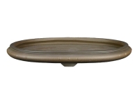 Sottovaso per bonsai ovale in gres 44x35x3,5 cm - SM022