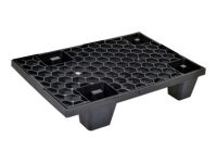 Medium load pallet in black plastic (PE), 400x600xh125