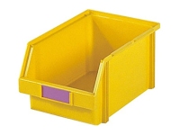 Boîte en plastique Alfa 3, jaune trafic, 144x235xh116