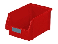 Alfa 3 plastic container, verkeersrood, 144x235xh116