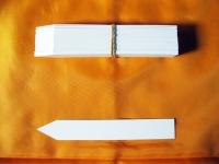 Tags, lancet labels in PVC 140x20x0.06 mm (PF14) (50 pieces)