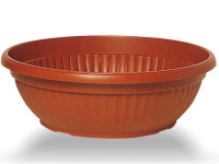 Ciotola, vaso rotondo color terracotta 20x9,5 cm, (Art. 730, Conca similcotto) ditta Arca