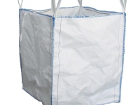 Grand sac en polypropylène blanc d'occasion 90x90 cm, capacité 1500 litres