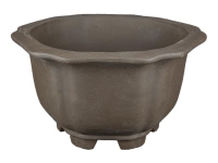 Stoneware round bonsai pot (lotus flower shape) 37.5x37.5x21.5 cm - GL16a