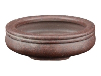 Runde Bonsaischale aus Steinzeug 7x7x2 cm - B113f
