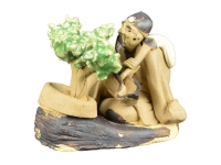 Bonsai companion figurine, elder with bonsai 6x3.5x5 cm - CA-53C