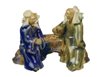 Bonsai companion figurine, dialogue between wise men 6,5x3x5 cm - 2F-G2