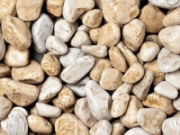 Pebbles, garden stones, Giallo Mori 20-50 mm (1200 kg)