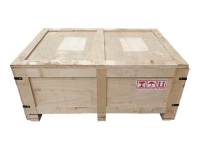 Caisse de chariot élévateur en bois d'occasion sur palette (avec couvercle) 118x77xh41 cm (MOD2)