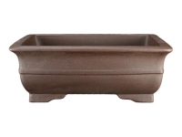Rectangular stoneware pot for bonsai 28.5x19.5x9.5 cm - ZM29B
