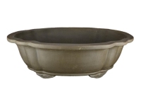 Oval stoneware pot for bonsai (mokko shape) 65x47x18 cm - 2912a